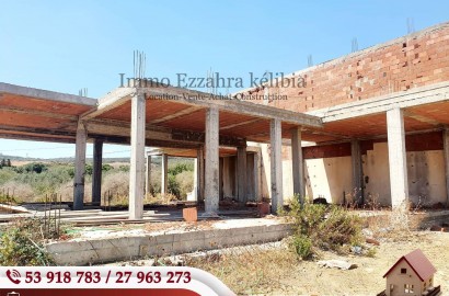 Une villa neuve à vendre dans une quartier très calme à Ezzahra Hammem Ghzez